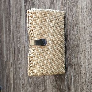 Vintage wicker clutch